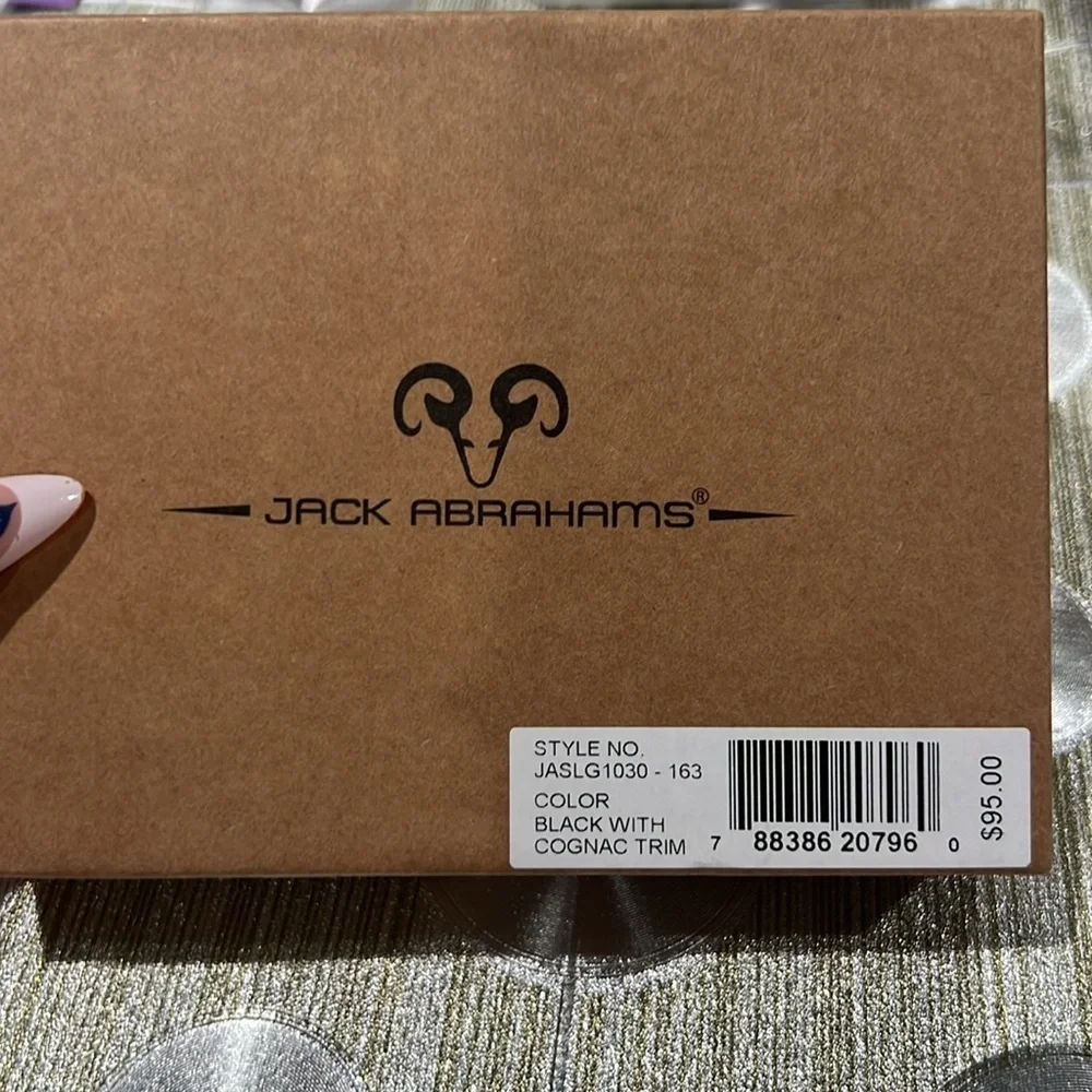 366. Jack Abrahams Genuine Black and Brown Leather Wallet